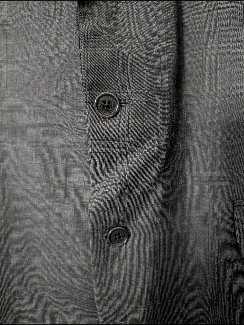 LORO PIANA x Brooks Brothers Gray Plaid Wool Two-Button Sport Coat Made In Italy